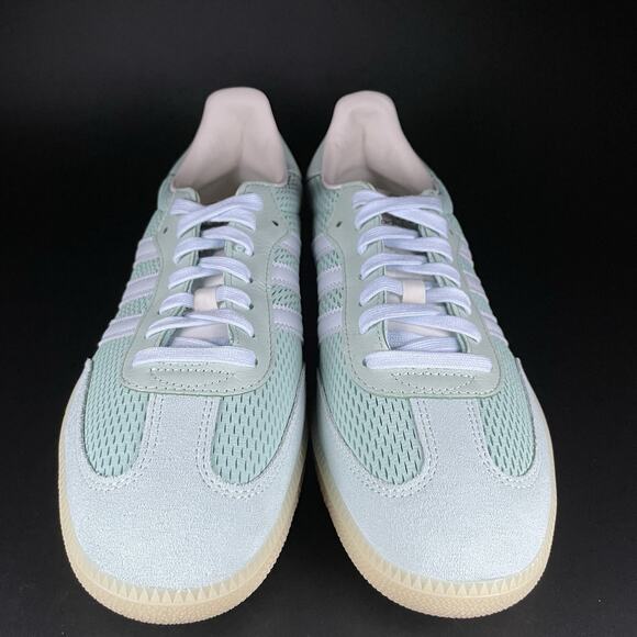 Adidas Originals Samba OG Men’s 11 Hazy Green Sky Tint Off White Sneakers JI3179 - Picture 2 of 10